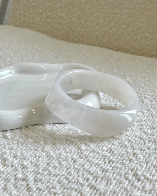 Boohoo armband "Milky white"