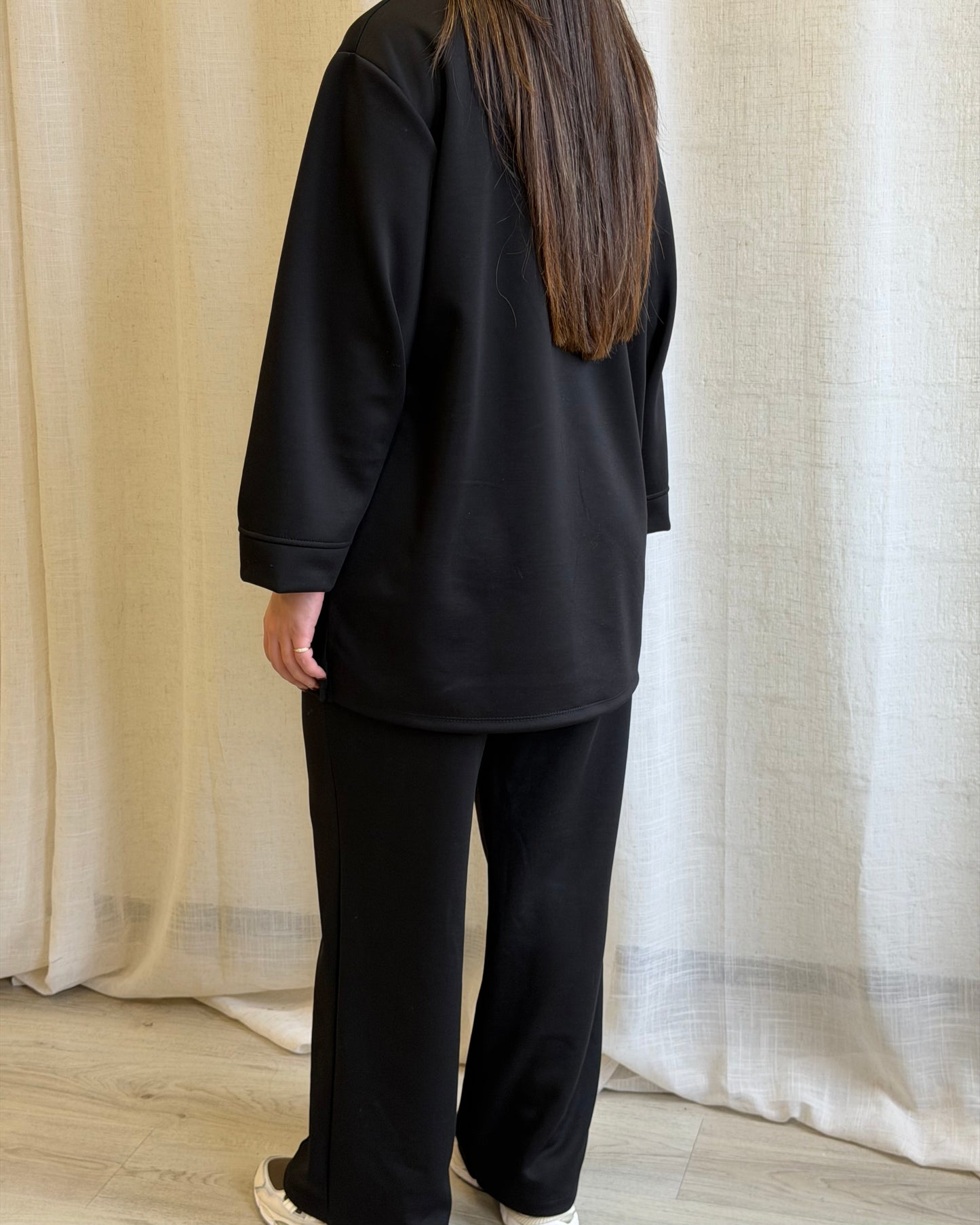 Comfy Two Piece Set Black