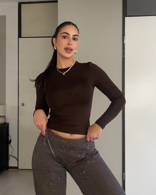 Long sleeve Brown